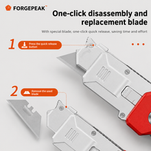ForgePeak DX-2 Folding Utility Knife & Scraper (2-in-1) view 4